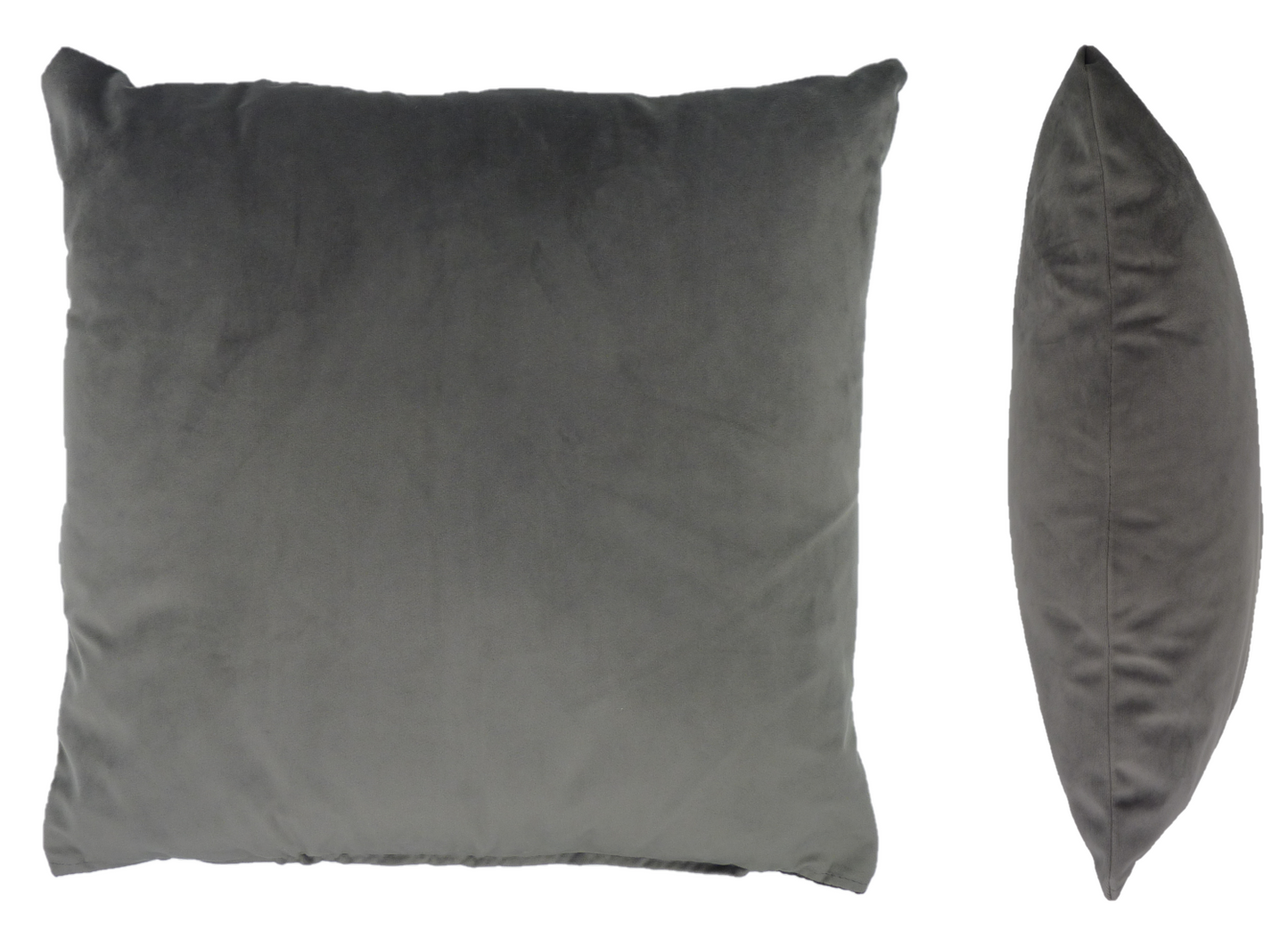 Opulence Steel Grey Velvet Cushion (50cm x 50cm)