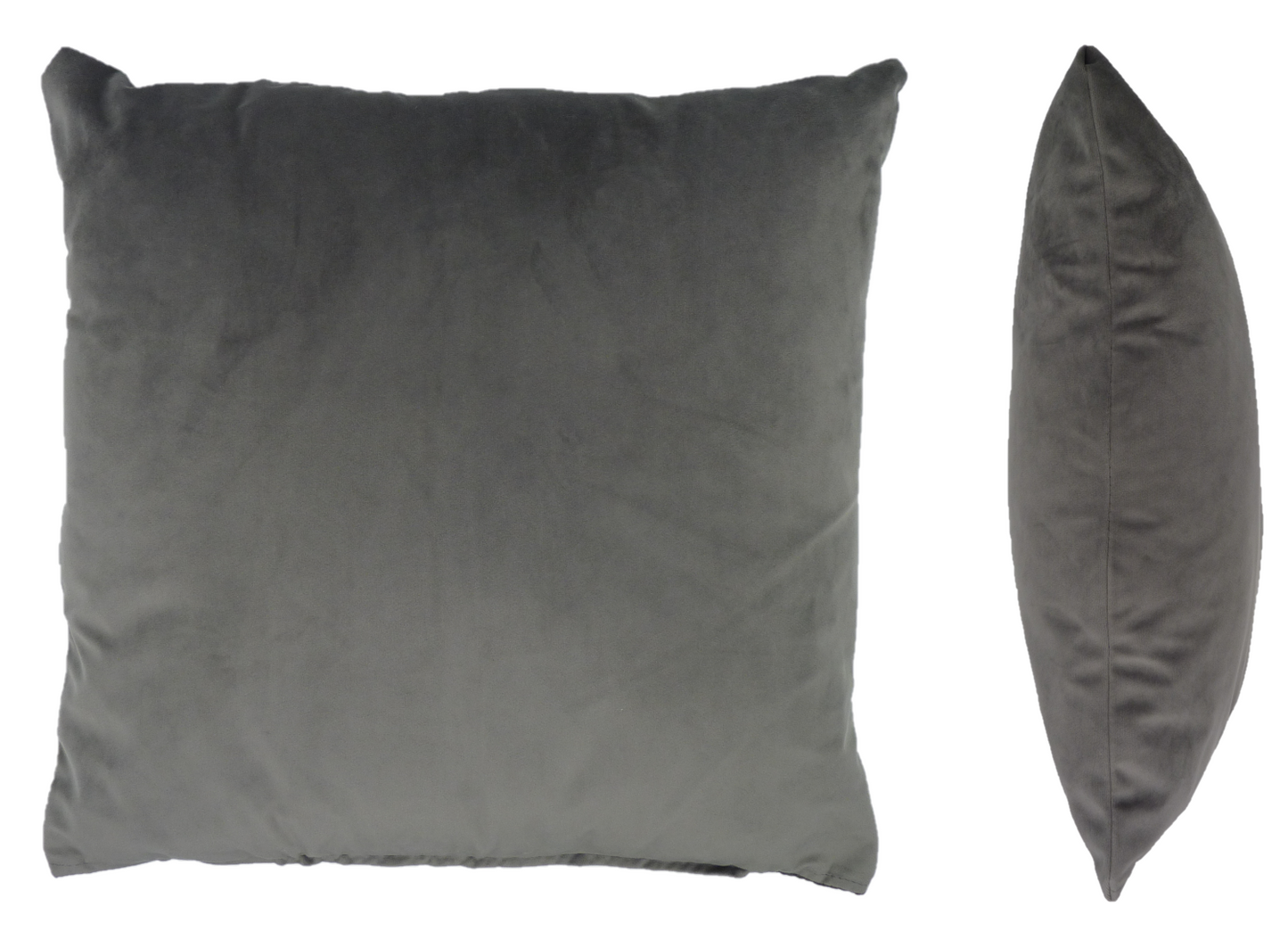 Opulence Steel Grey Velvet Cushion Cover (50cm x 50cm)