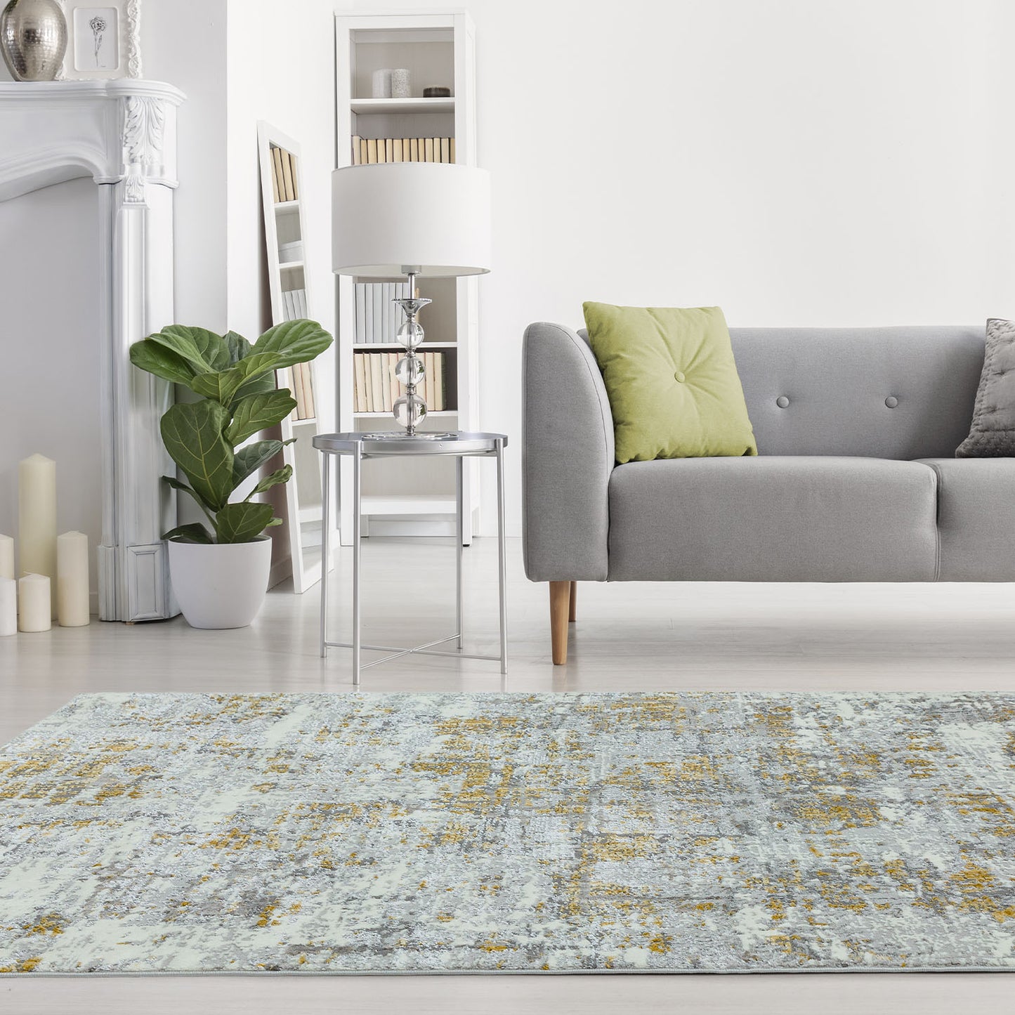 Orion OR07 Abstract Gold Rug