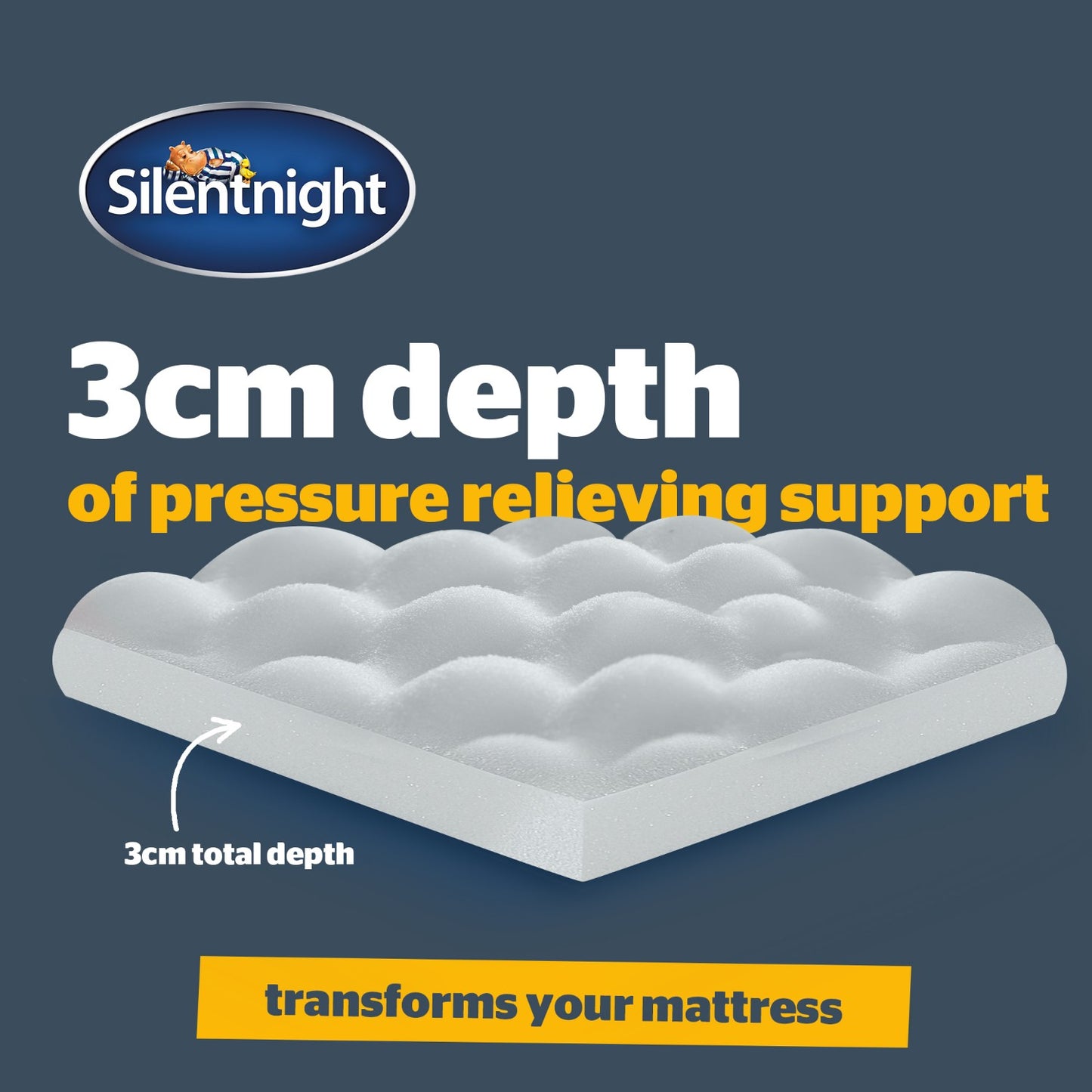 Silentnight Orthopaedic 3cm Mattress Topper