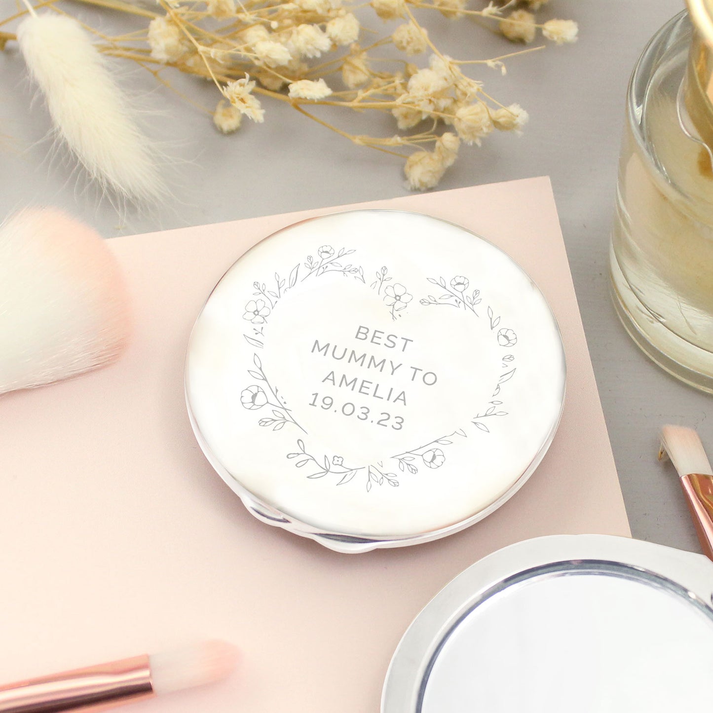 Personalised Handheld Compact Mirror