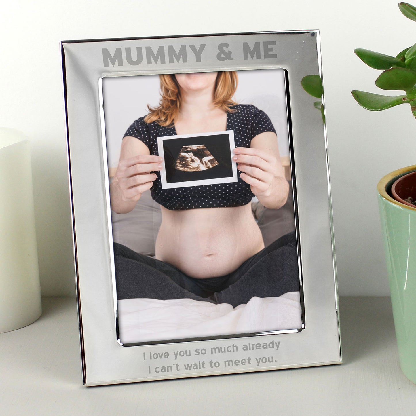 Personalised Silver Mummy & Me Picture Frame