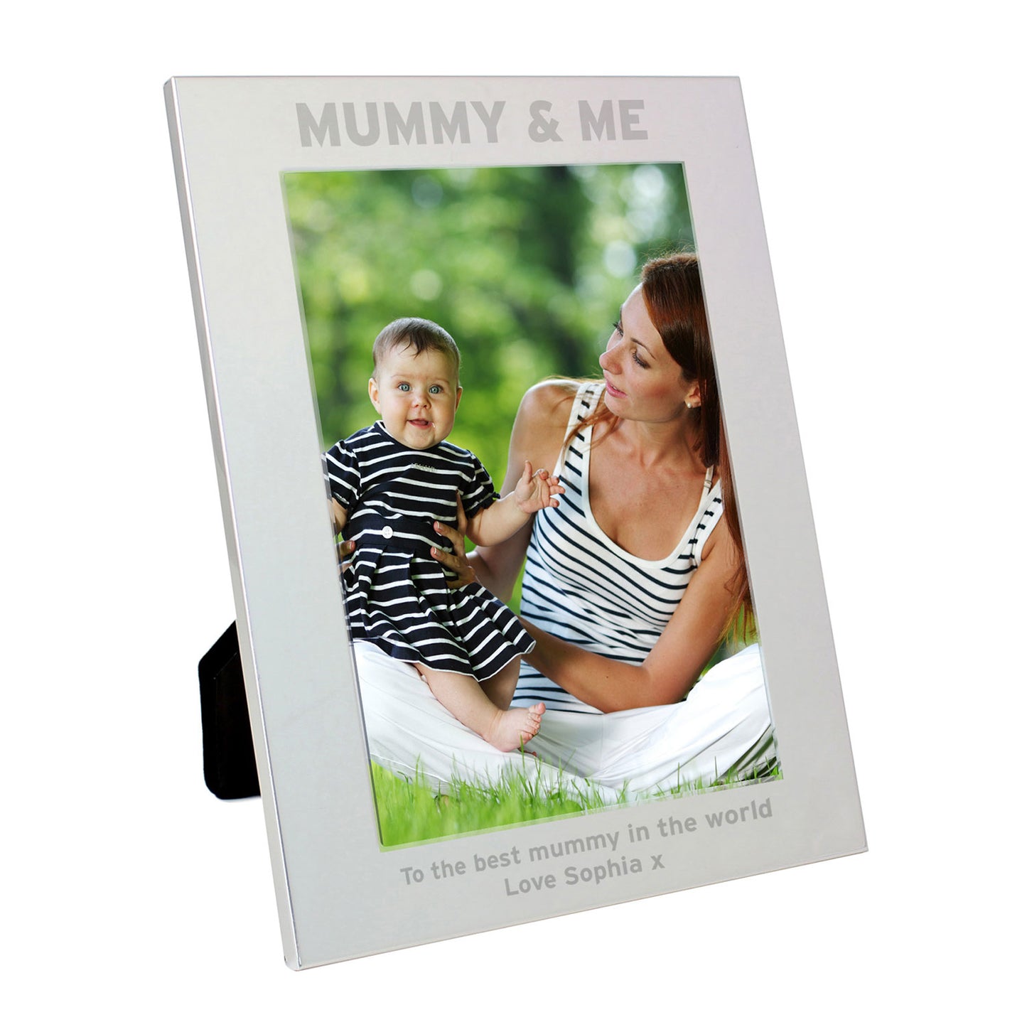 Personalised Silver Mummy & Me Picture Frame