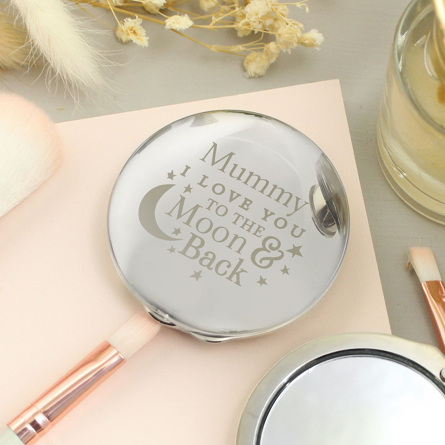 Personalised 'Love You to the Moon & Back' Compact Mirror