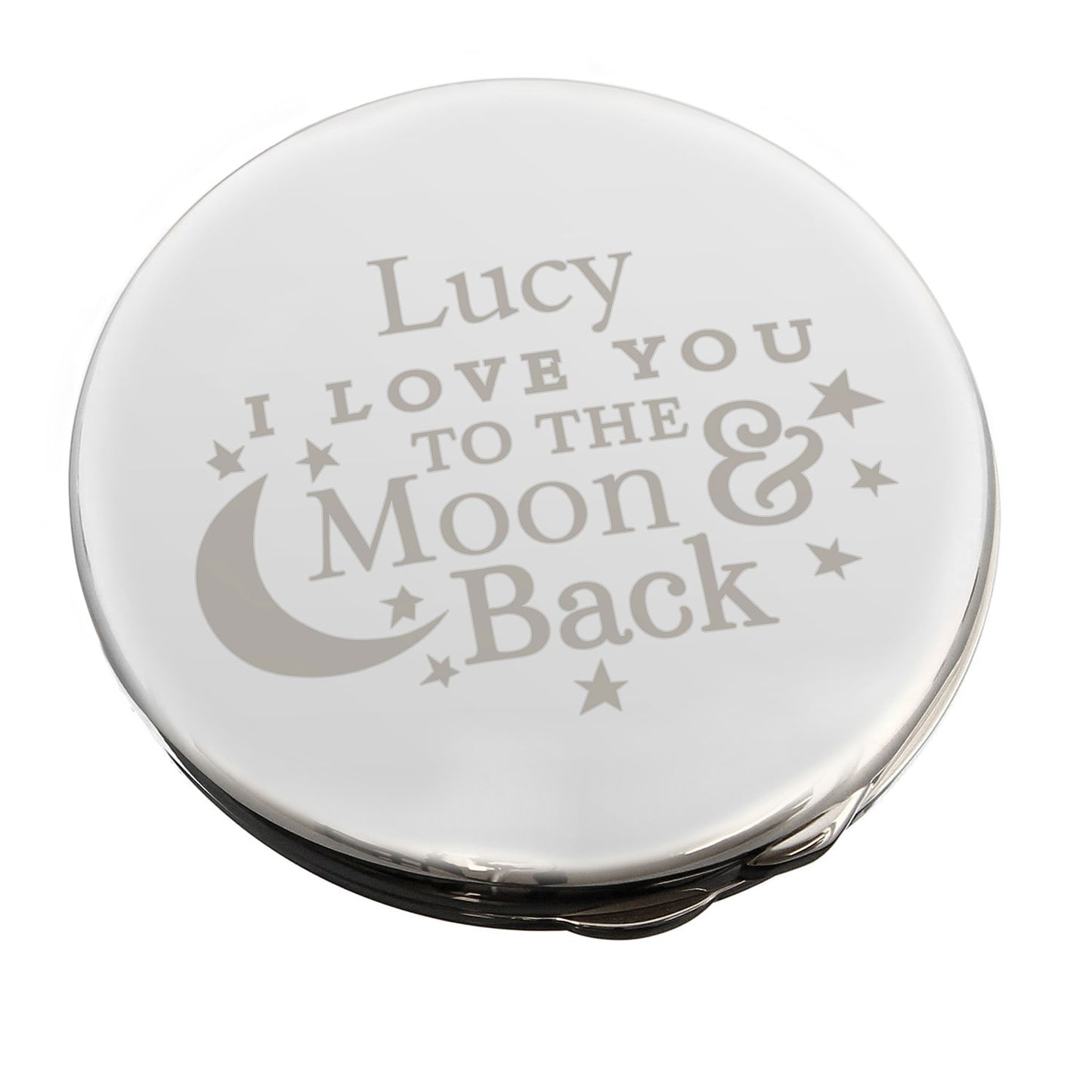 Personalised 'Love You to the Moon & Back' Compact Mirror