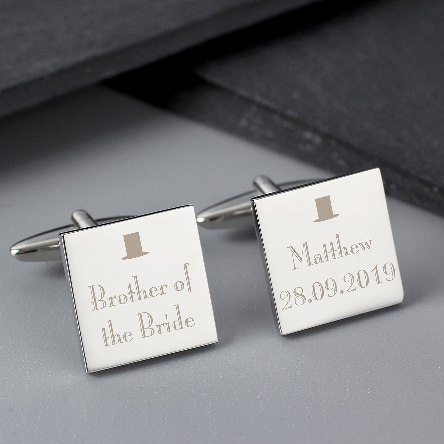 Personalised Square Cufflinks