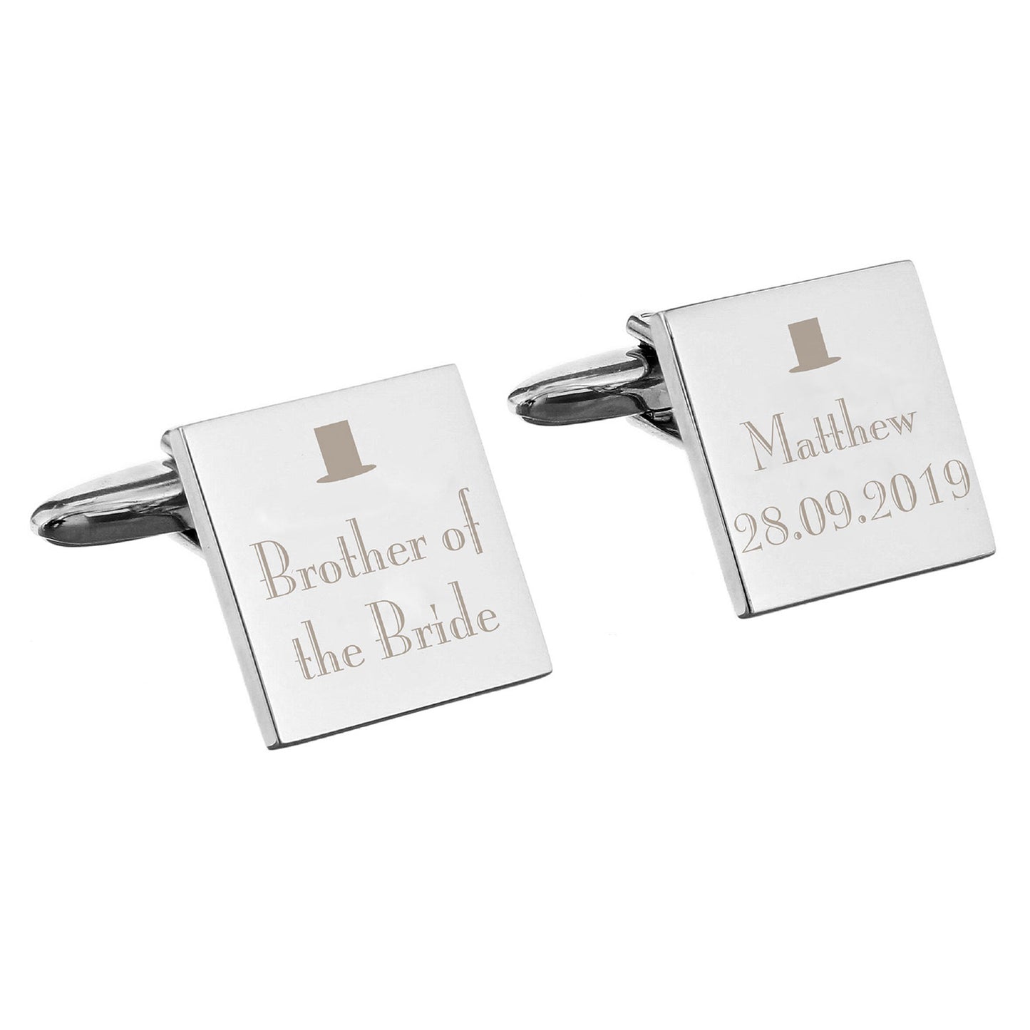 Personalised Square Cufflinks