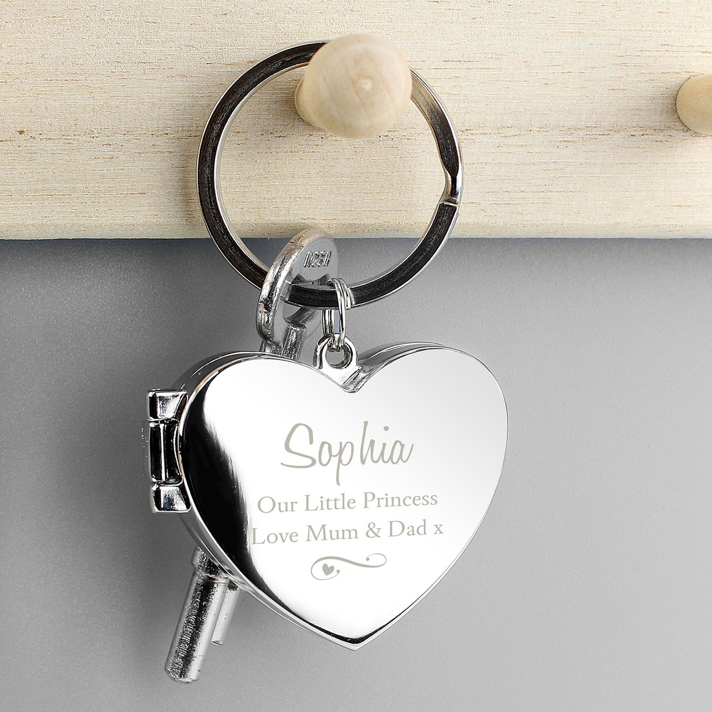 Personalised Heart Shaped Photo Frame Keyring