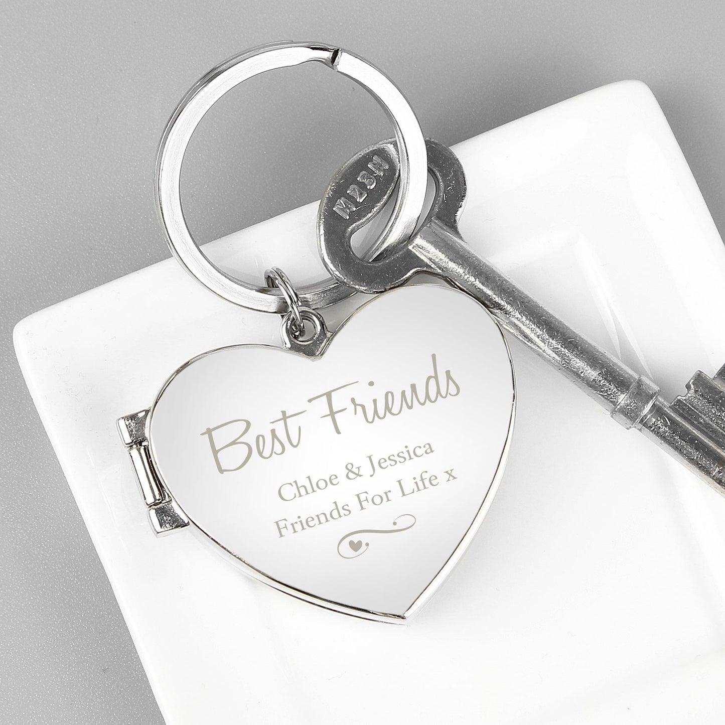 Personalised Heart Shaped Photo Frame Keyring