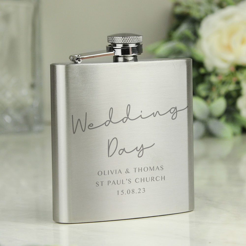 Personalised Stainless Steel Hip Flask