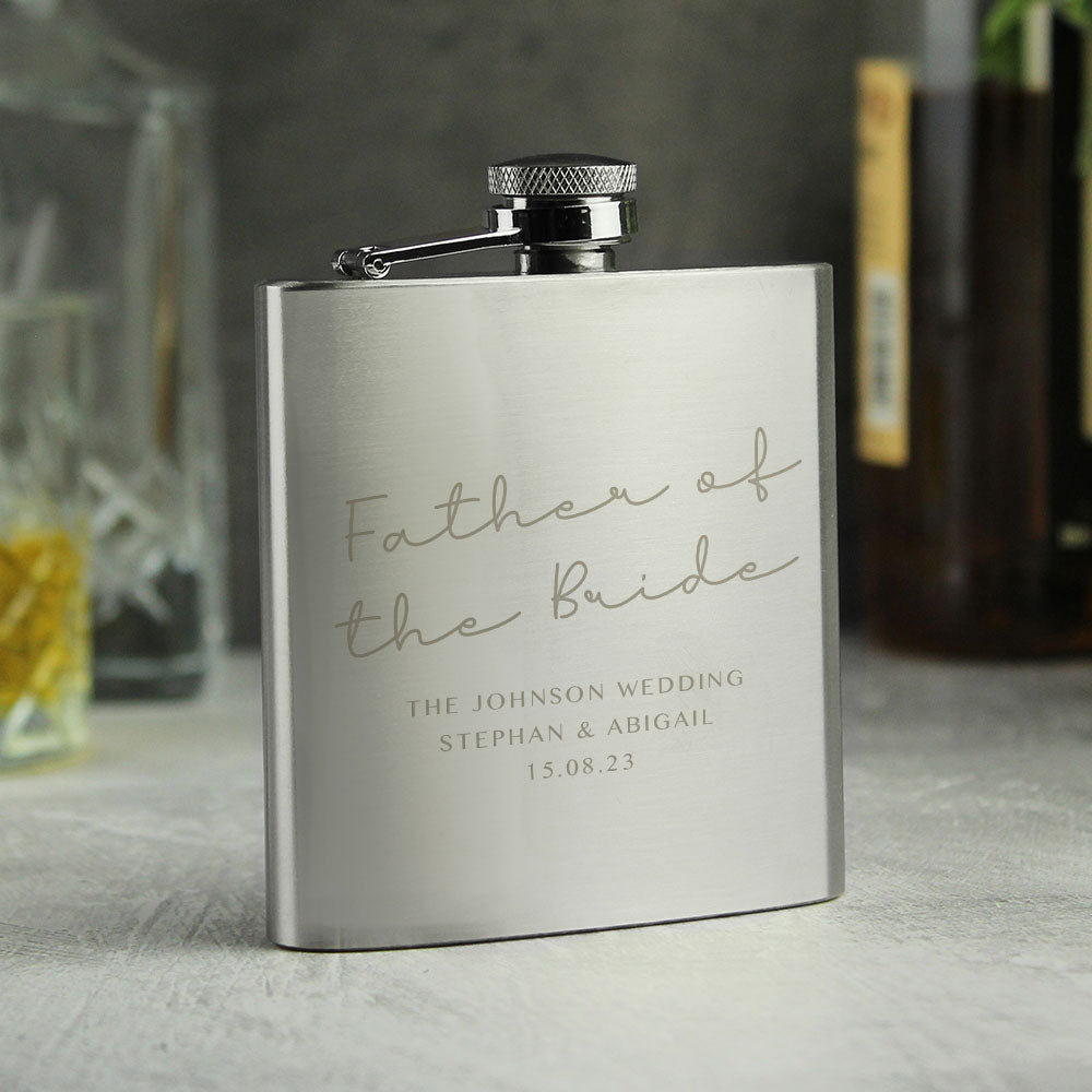 Personalised Stainless Steel Hip Flask