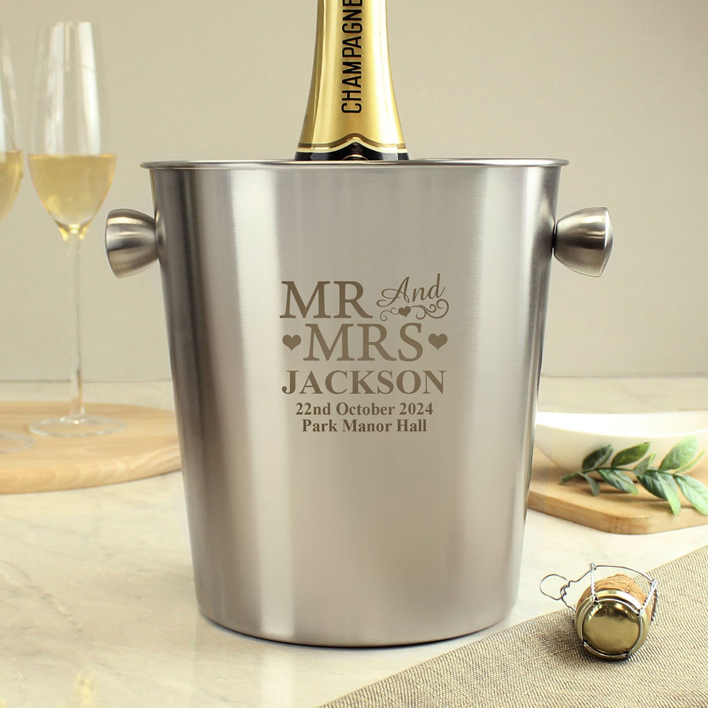 Personalised "Mr and Mrs" Ice Bucket