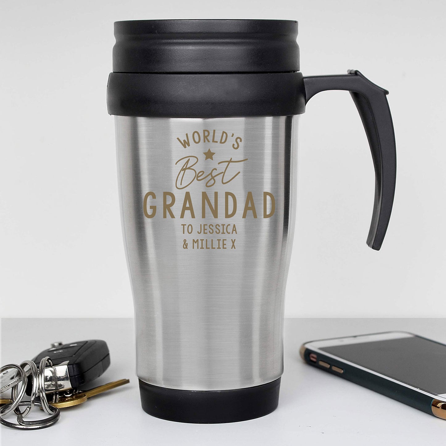 Personalised 'World's Best' Travel Mug