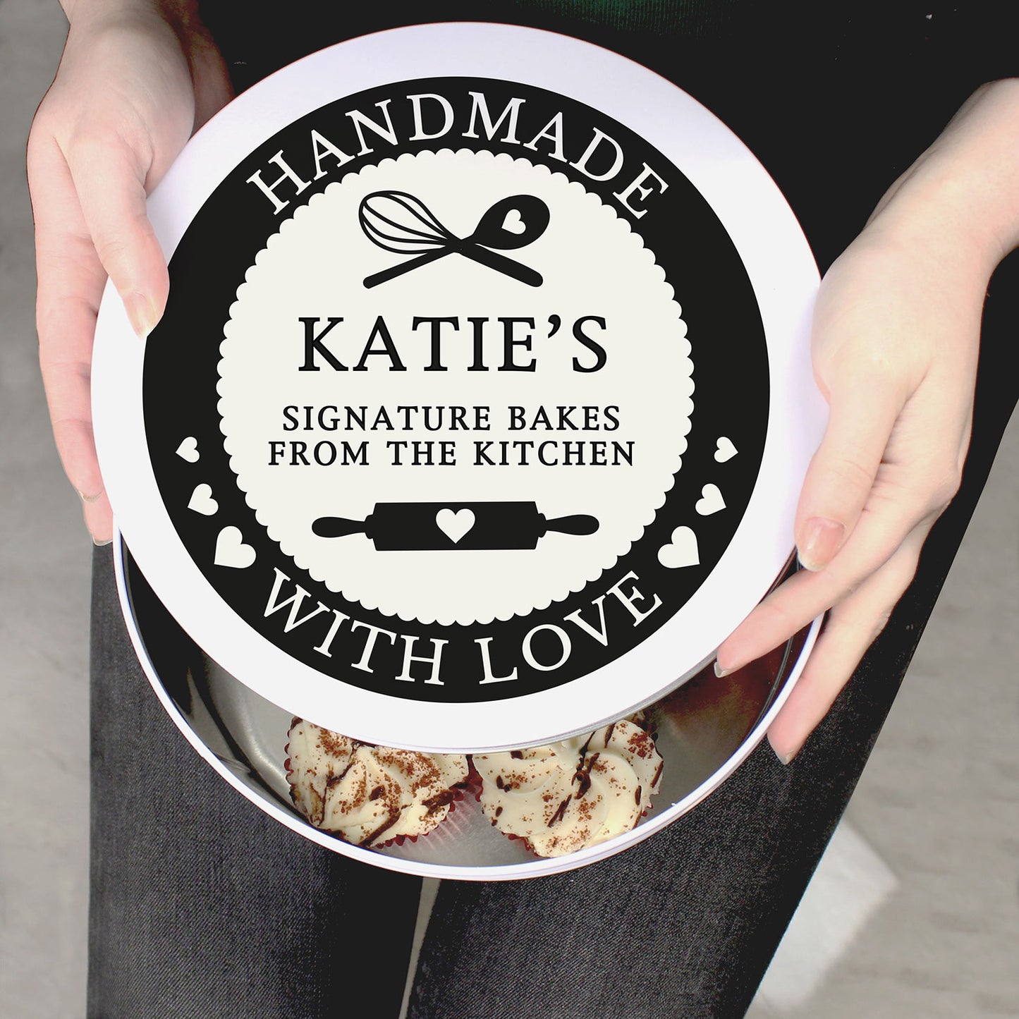 Personalised "Handmade With Love" Cake Tin