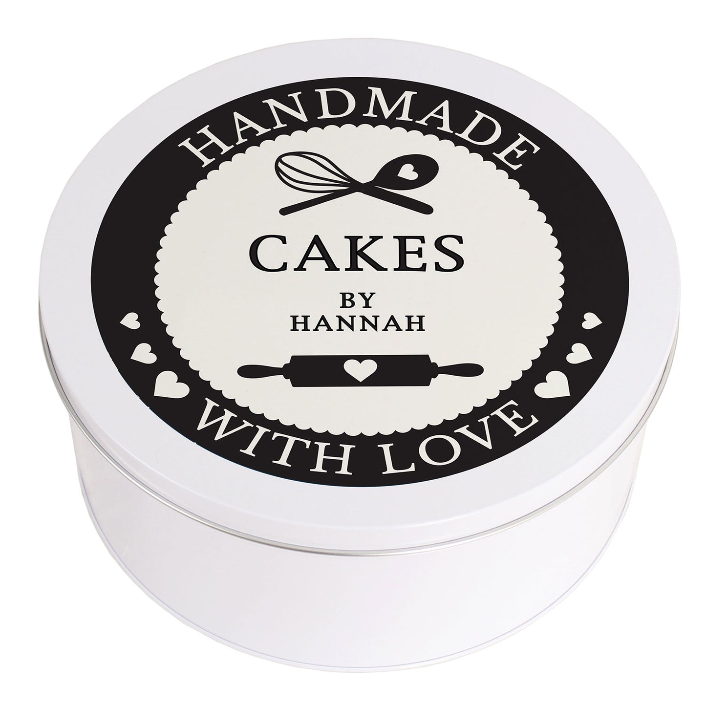 Personalised "Handmade With Love" Cake Tin