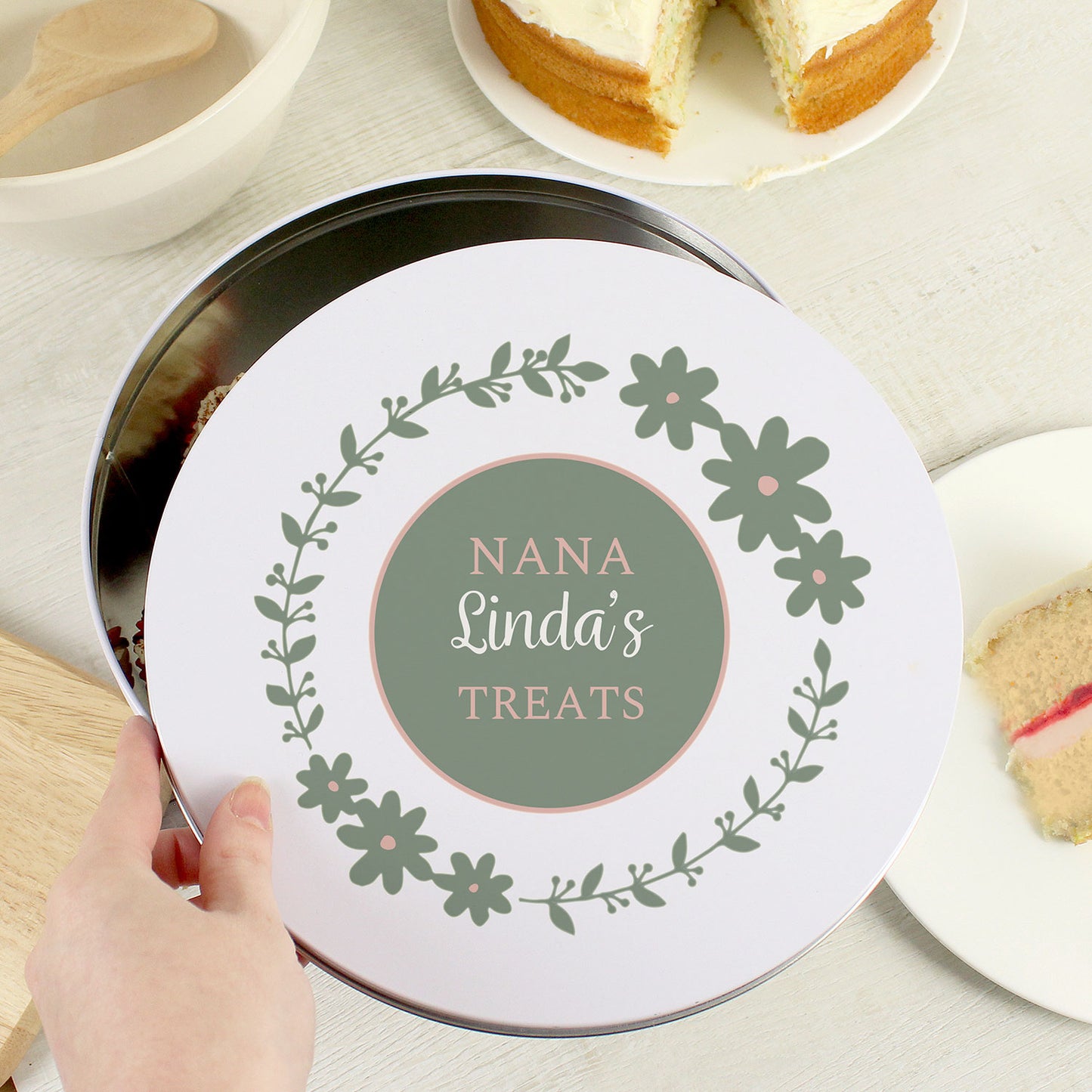 Personalised Botanical Cake Tin