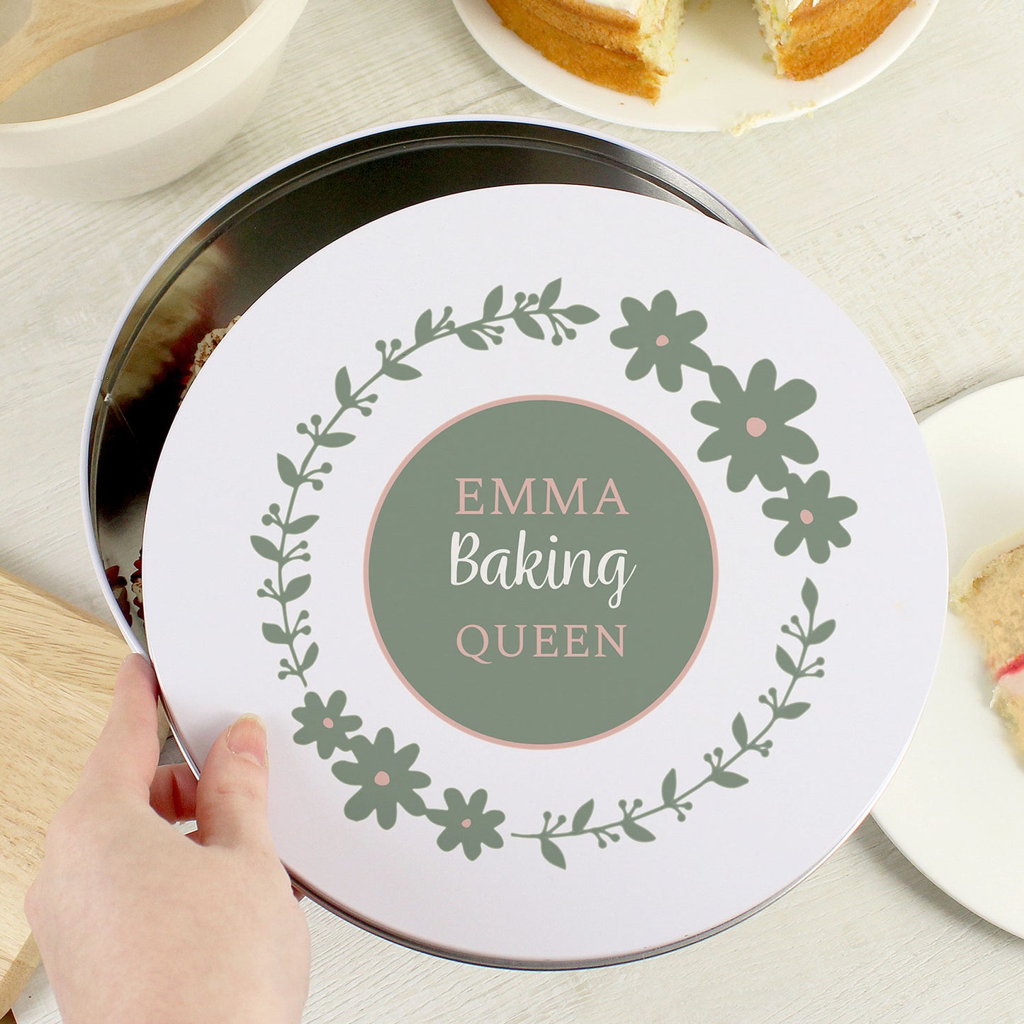 Personalised Botanical Cake Tin