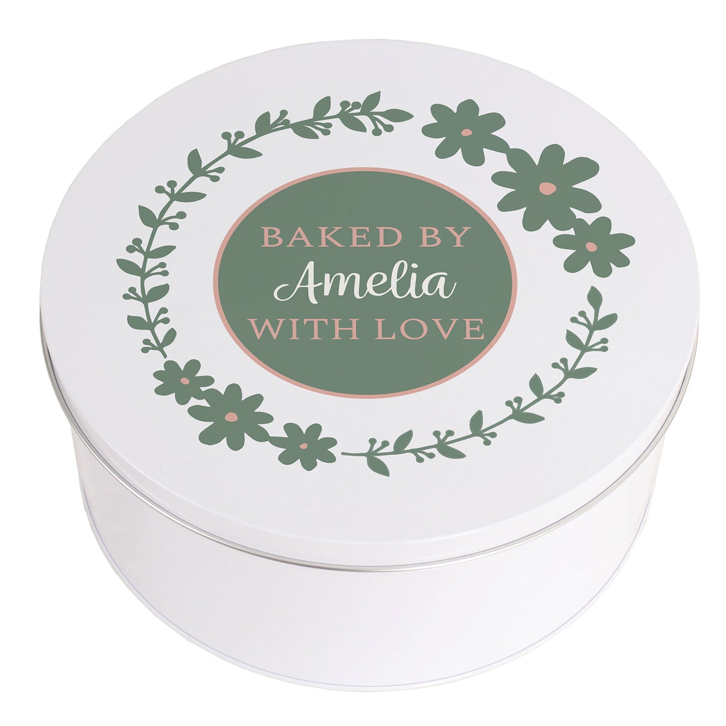 Personalised Botanical Cake Tin