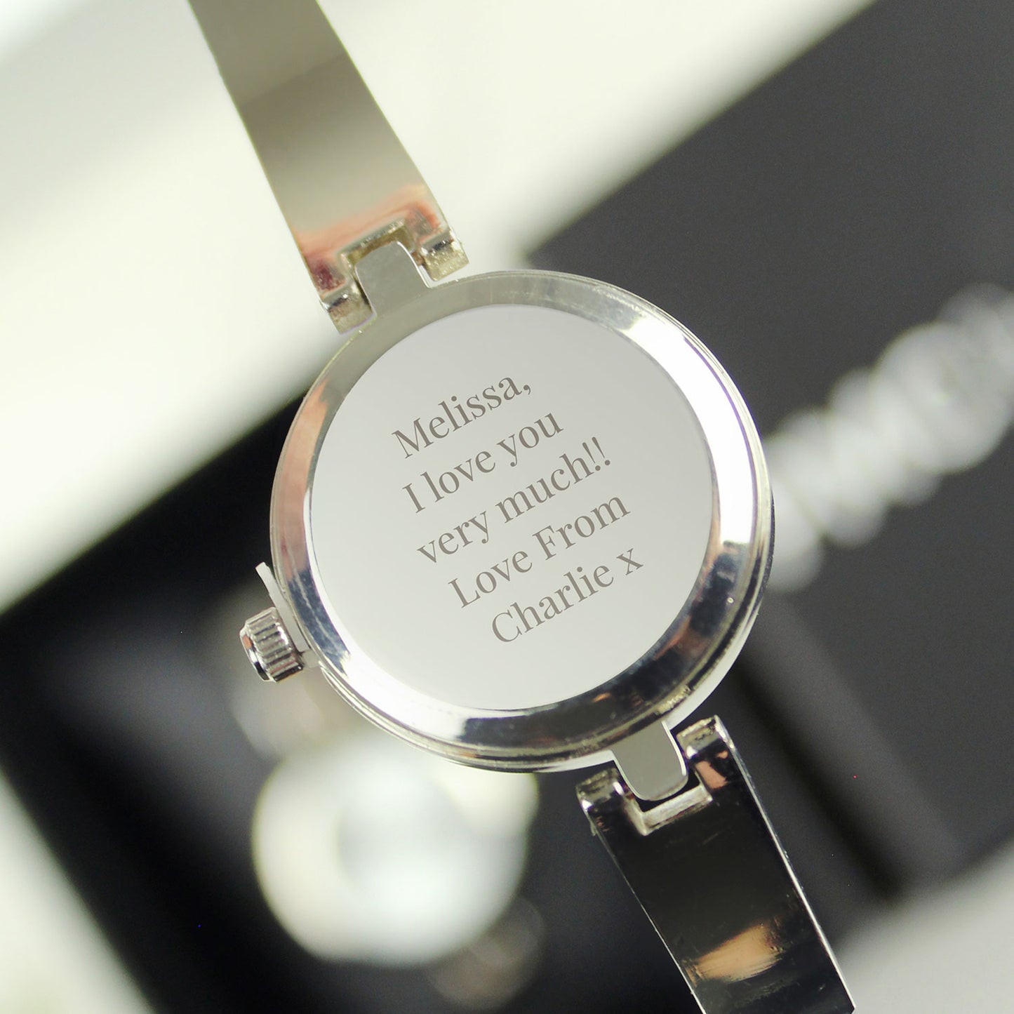 Personalised Silver Ladies Watch