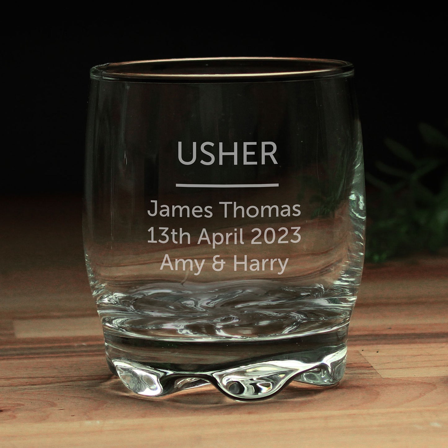 Personalised Text Whisky Tumbler