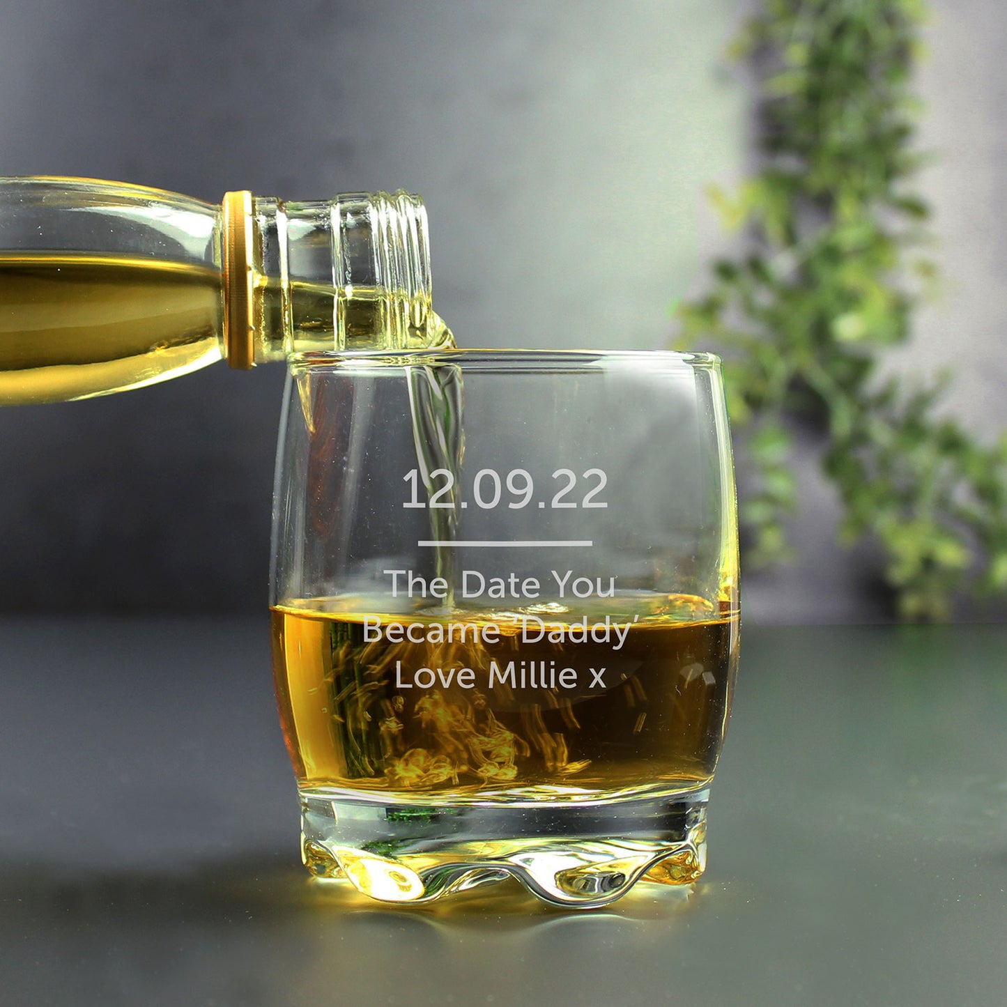 Personalised Text Whisky Tumbler