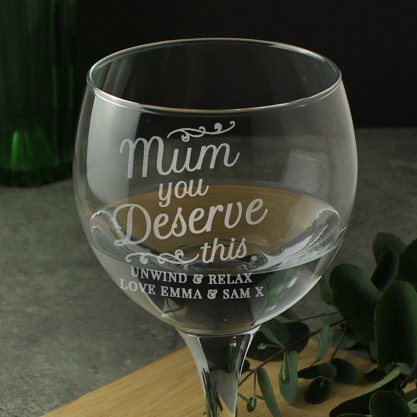 Personalised Gin Glass for Mum