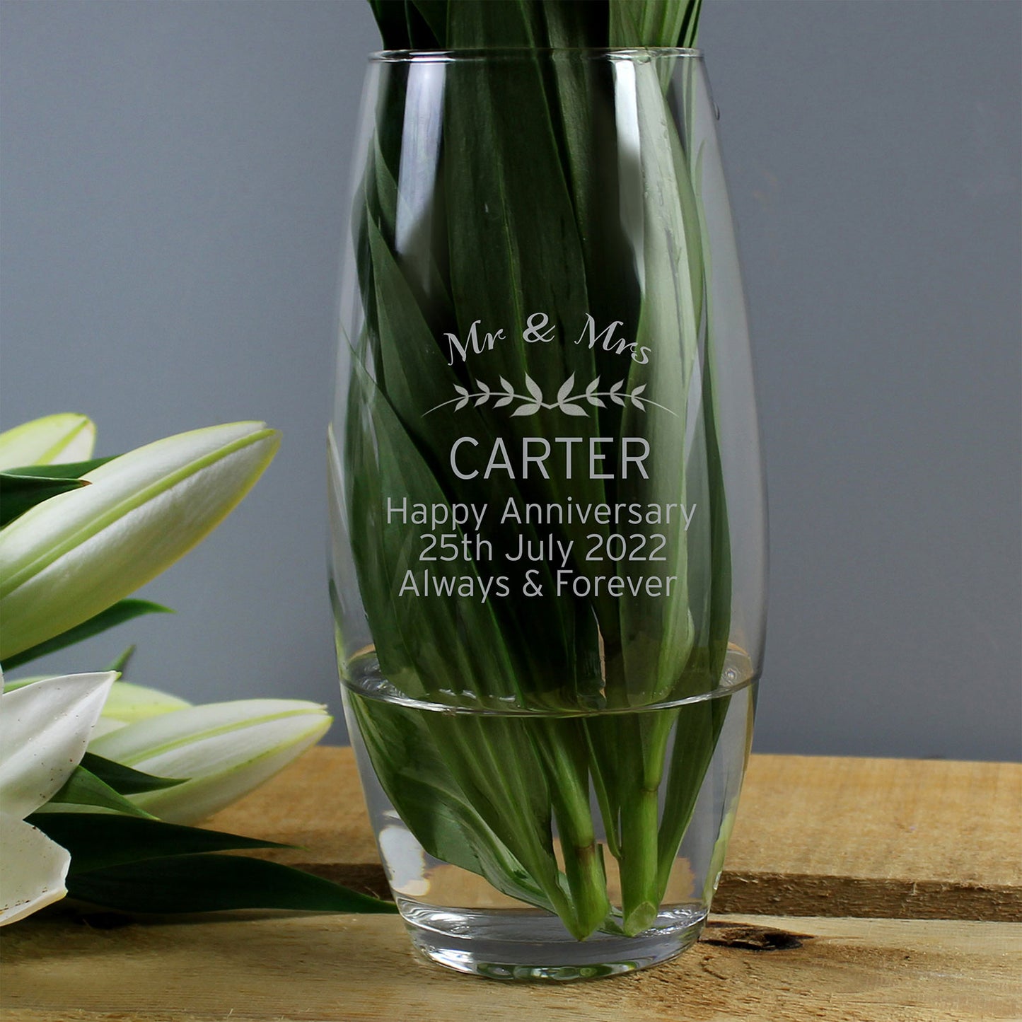 Personalised Glass Vase