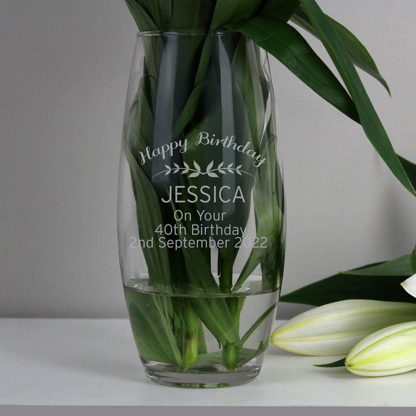 Personalised Glass Vase