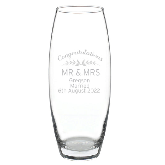 Personalised Glass Vase