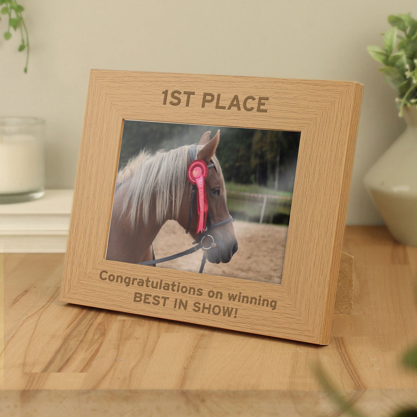 Personalised Oak Finish Photo Frame