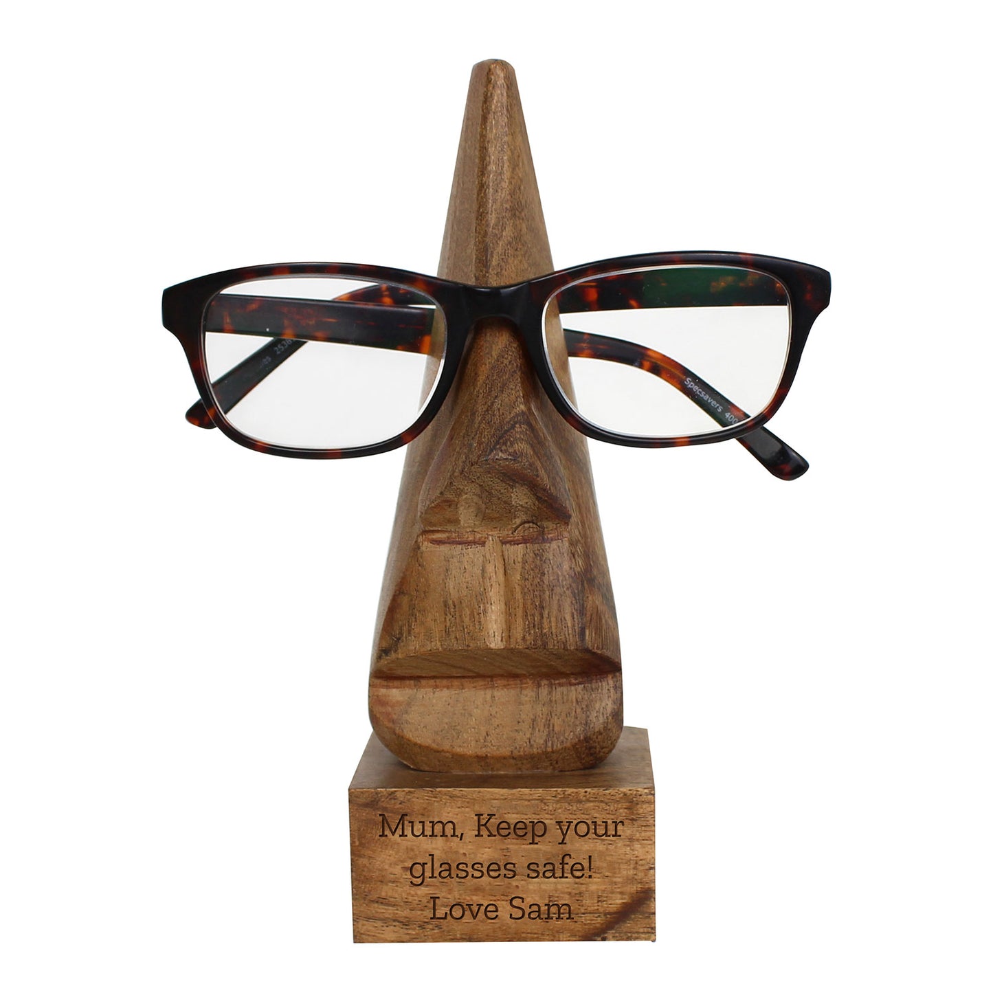 Personalised Wooden Glasses Holder