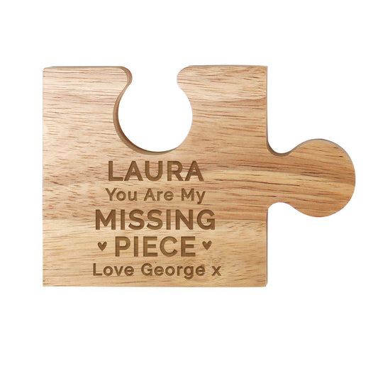 Personalised "Missing Piece" Wooden Jigsaw Piece