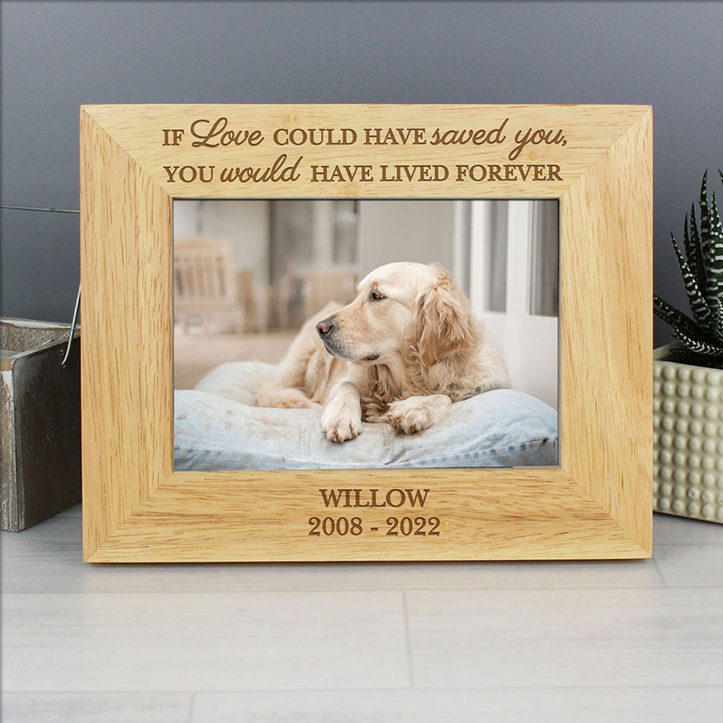 Personalised Pet Memorial 6x4 Photo Frame