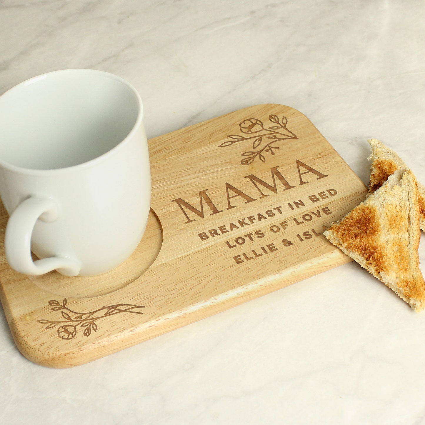 Personalised Wooden Coaster Tray