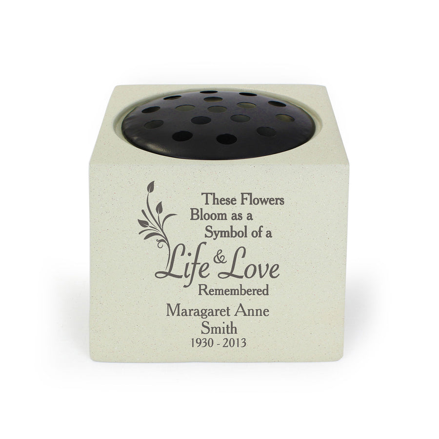 Personalised In Loving Memory Vase