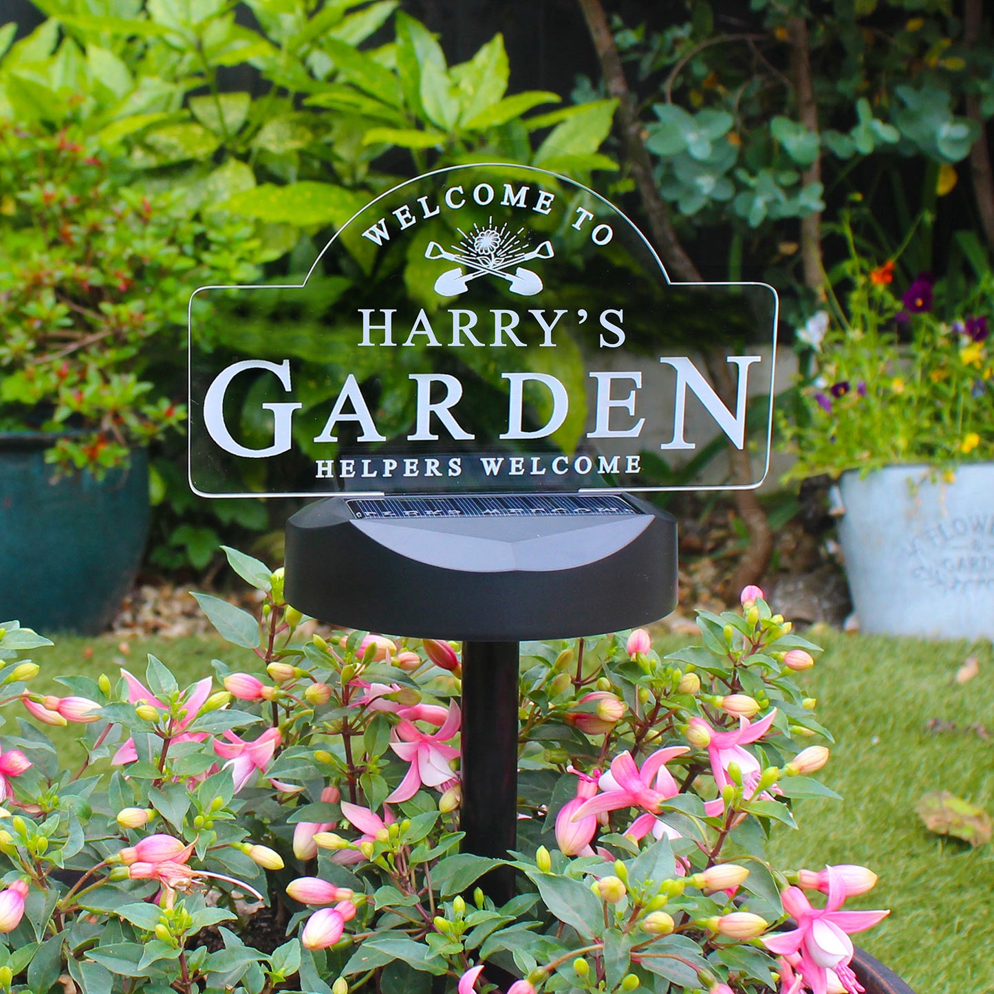 Personalised Garden Solar Light