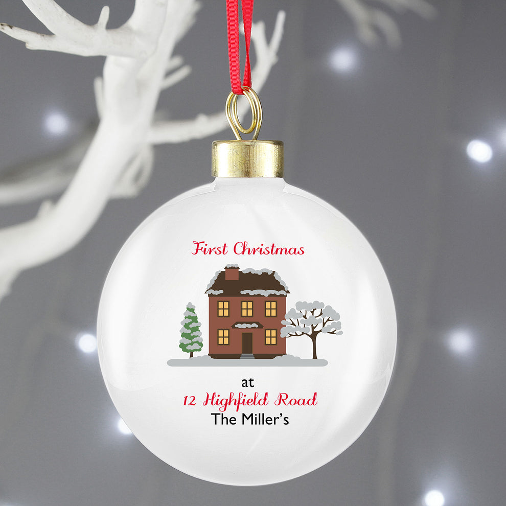 Personalised Cosy Christmas Bauble Julian Charles Home