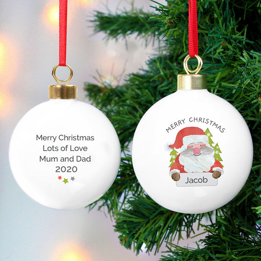 Personalised Santa Claus Bauble