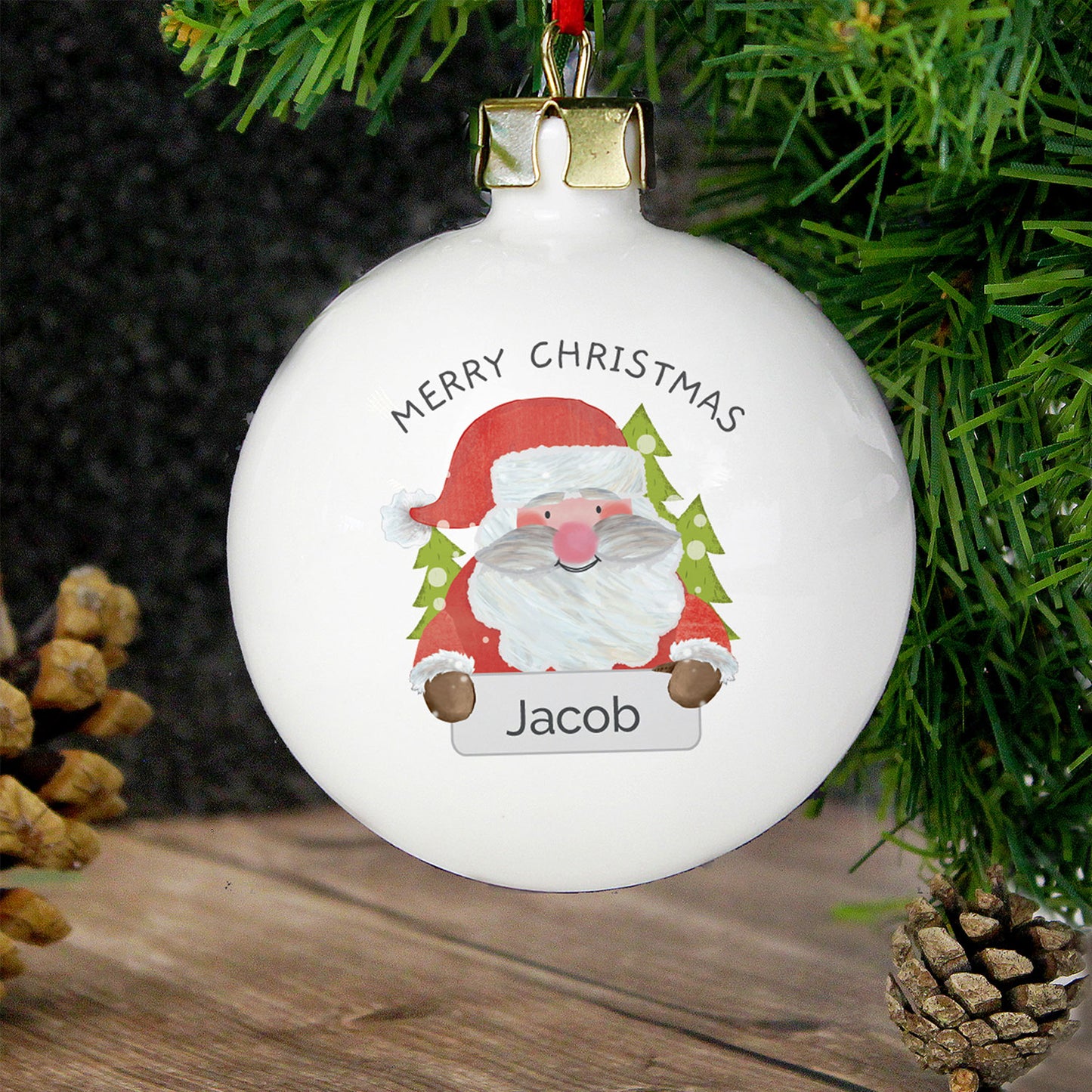 Personalised Santa Claus Bauble