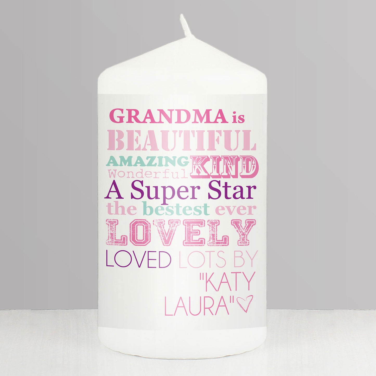 Personalised "She is" Candle