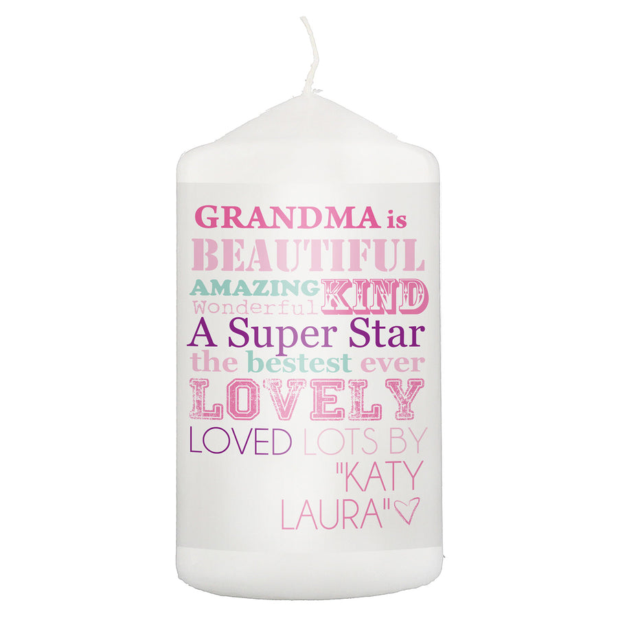 Personalised "She is" Candle