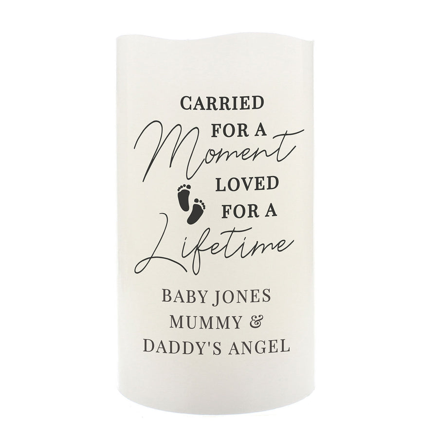 Personalised Footprint Flameless LED Candle