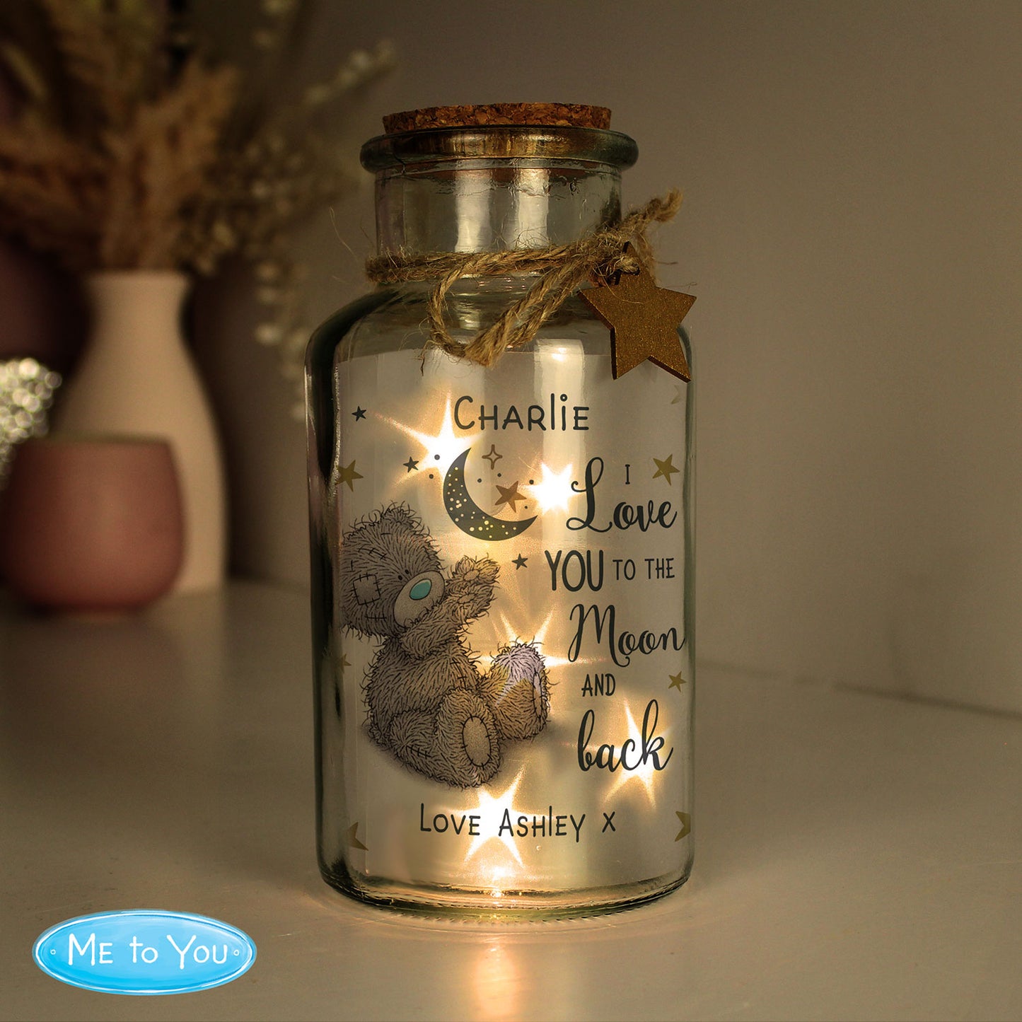 Personalised LED Light Up Jar