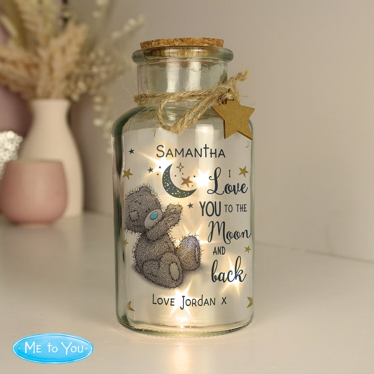 Personalised LED Light Up Jar