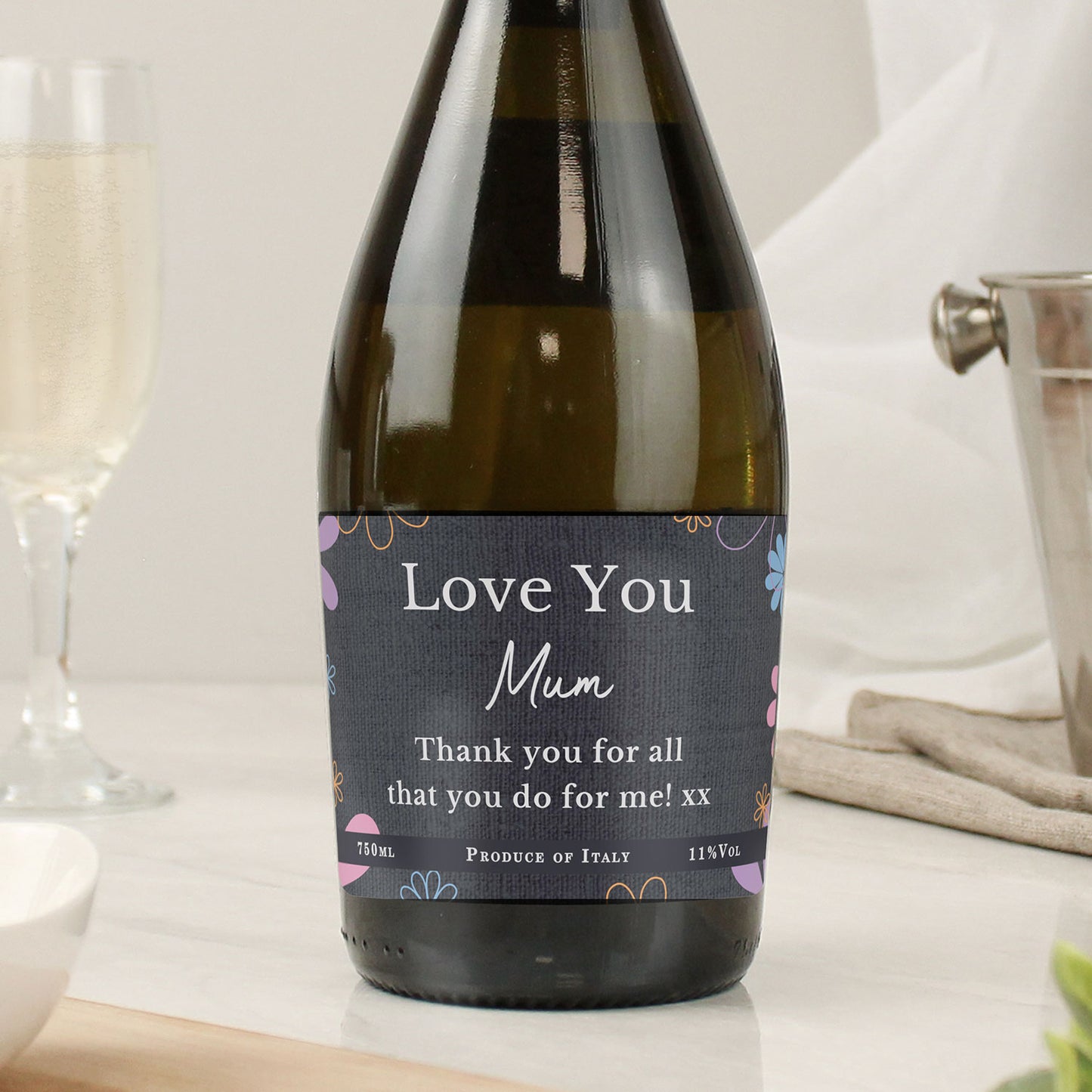 Personalised Prosecco 750ml Bottle
