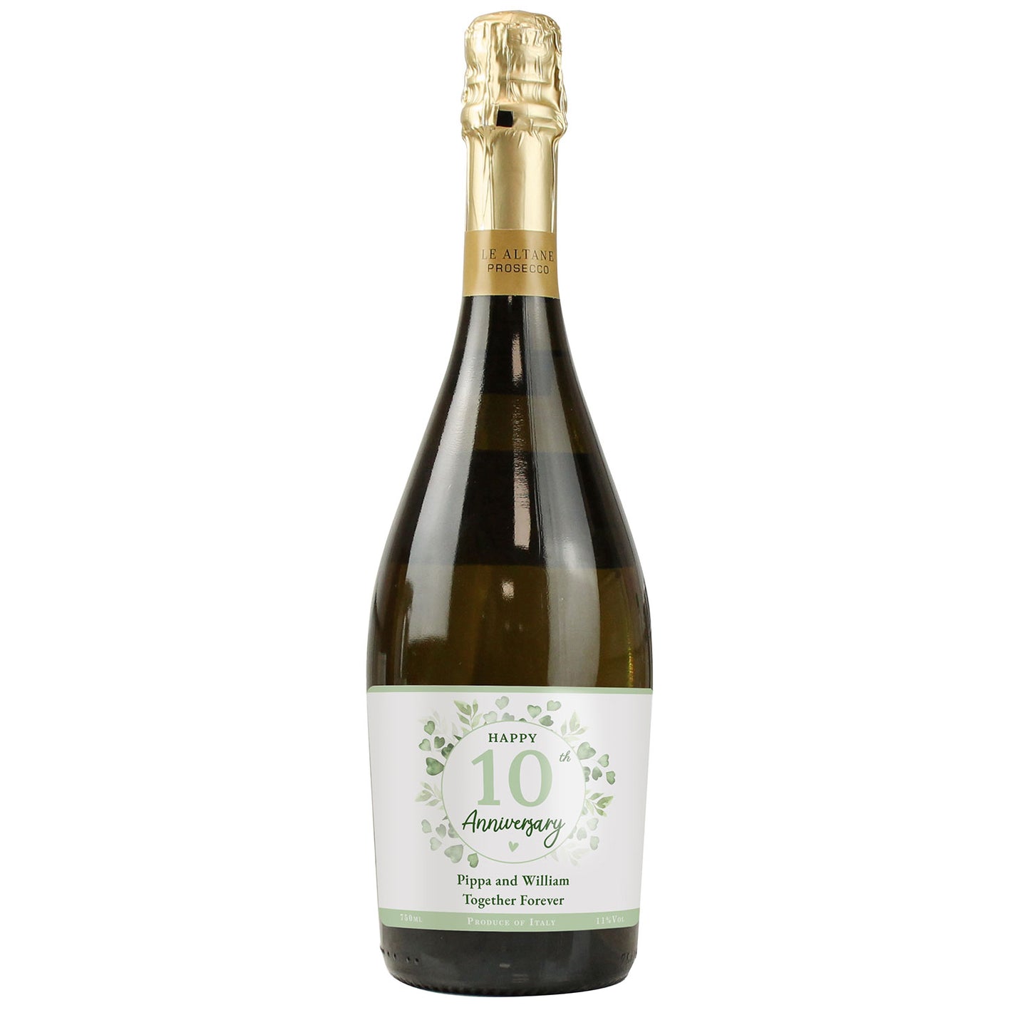 Personalised Anniversary Prosecco 750ml Bottle