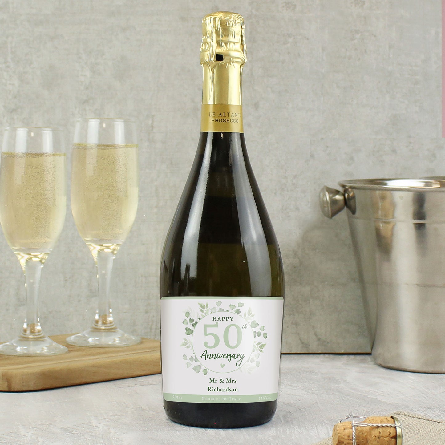 Personalised Anniversary Prosecco 750ml Bottle