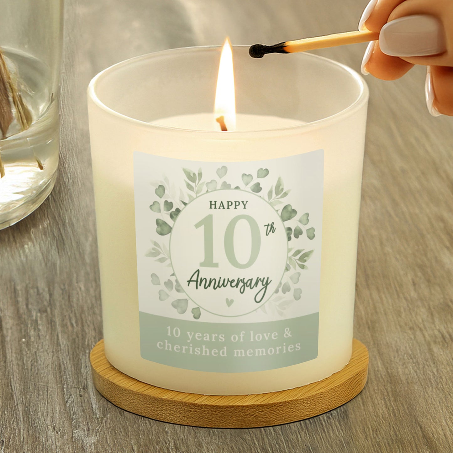 Personalised Anniversary Candle Jar