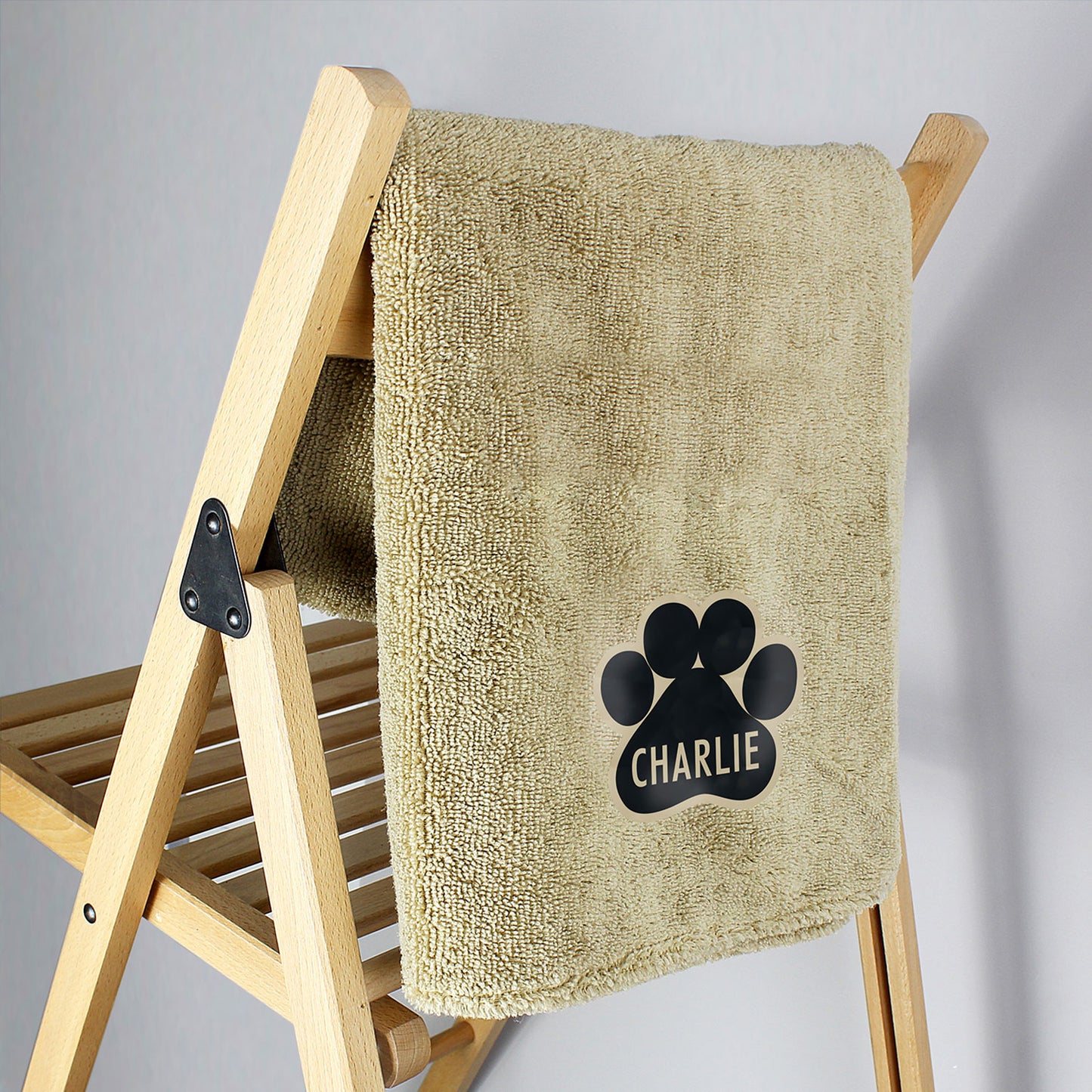 Personalised Paw Print Microfibre Pet Towel