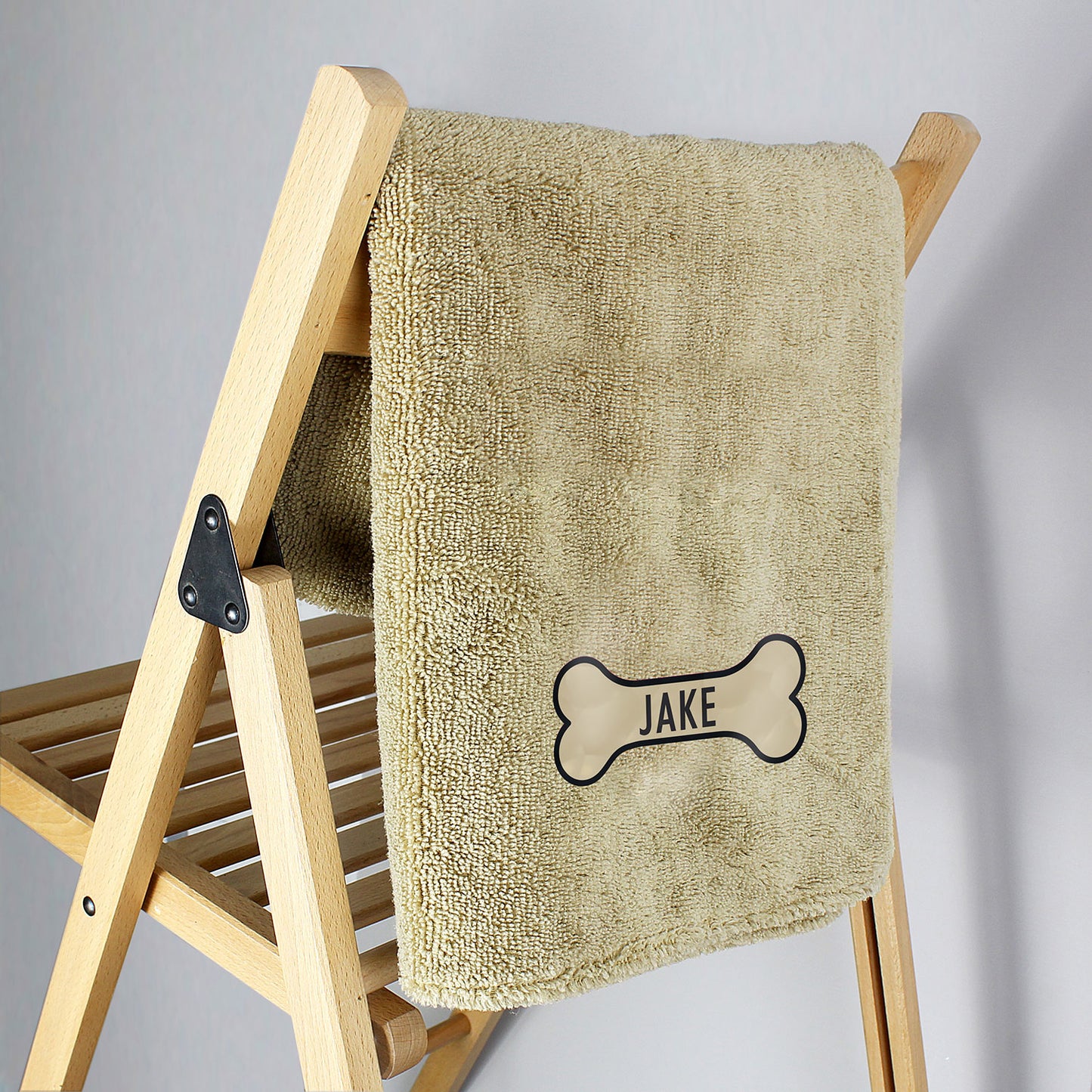 Personalised Bone Microfibre Pet Towel